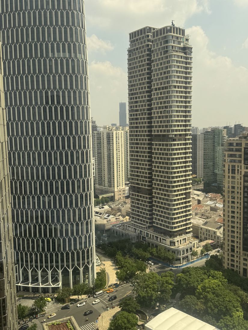 Buildings seen from the Shanghai office